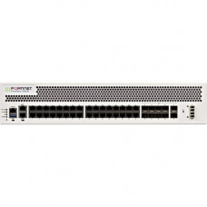 FORTINET FortiGate 2500E Network Security/Firewall Appliance - 32 Port - 10GBase-X, 1000Base-T 10 Gigabit Ethernet - AES (256-bit), SHA-256 - USB - 32 x RJ-45 - 12 - SFP+ - 12 x SFP+ - Manageable - 2U - Rack-mountable, Rail-mountable FG-2500E-BDL-900-60