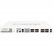 FORTINET FortiGate 500E Network Security/Firewall Appliance - 8 Port - 1000Base-X, 1000Base-T, 10GBase-X - 10 Gigabit Ethernet - AES (128-bit), AES (256-bit), SHA-256 - 8 x RJ-45 - 10 Total Expansion Slots - 1U - Rack-mountable FG-500E-BDL-874-12