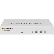 FORTINET FortiGate 60E Network Security/Firewall Appliance - 10 Port - 1000Base-T - Gigabit Ethernet - AES (256-bit), SHA-1 - 10 x RJ-45 - Desktop FG-60E-BDL-974-12