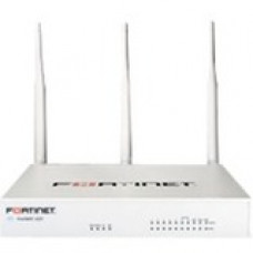 FORTINET FortiWifi FWF-60F Network Security/Firewall Appliance - 10 Port - 10/100/1000Base-T - Gigabit Ethernet - Wireless LAN IEEE 802.11 a/b/g/n/ac - SHA-256, AES (256-bit) - 200 VPN - 10 x RJ-45 - 1 Year 24X7 FortiCare and FortiGuard Enterprise Protect