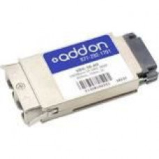 AddOn Alcatel-Lucent Nokia GBIC-SX Compatible TAA Compliant 1000Base-SX GBIC Transceiver (MMF, 850nm, 550m, SC) - 100% compatible and guaranteed to work - TAA Compliance GBIC-SX-AO