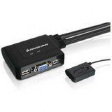 IOGEAR GCS22u 2-Port USB KVM Switch - 2 x 1 - 4 x Type A USB, 2 x HD-15 Monitor - RoHS, WEEE Compliance GCS22U