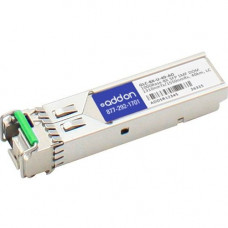 AddOn Cisco GLC-BX-U-40 Compatible TAA Compliant 1000Base-BX SFP Transceiver (SMF, 1310nmTx/1550nmRx, 40km, LC, DOM) - 100% compatible and guaranteed to work - RoHS, TAA Compliance GLC-BX-U-40-AO