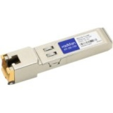 AddOn Cisco GLC-FE-T-I Compatible TAA Compliant 10/100Base-TX SFP Transceiver (Copper, 100m, RJ-45, Rugged) - 100% compatible and guaranteed to work - TAA Compliance GLC-FE-T-I-AO