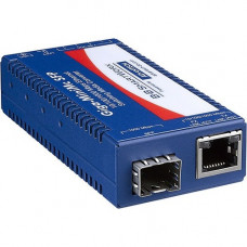 Advantech  B+B SmartWorx Smallest, Gigabit Switching Media Converter - 1 x Network (RJ-45) - Gigabit Ethernet - 10/100/1000Base-T - 1 x Expansion Slots - SFP (mini-GBIC) - 1 x SFP Slots - DIN Rail Mountable, Wall Mountable IMC-370-SFP-PS