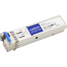 AddOn J9100B Compatible TAA Compliant 100Base-BX SFP Transceiver (SMF, 1310nmTx/1550nmRx, 10km, LC) - 100% compatible and guaranteed to work - TAA Compliance J9100B-AO
