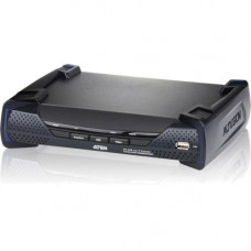 ATEN KE6940R DVI KVM Over IP Extender Receiver-TAA Compliant - 1 Computer(s) - 1 Local User(s) - WUXGA - 1900 x 1200 Maximum Video Resolution - 1 x Network (RJ-45) - 4 x USB - 2 x DVI - Rack-mountable KE6940R