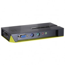 Cp Technologies LevelOne KVM-0411 4-Port KVM Switch - 4 x 1 - 4 x HD-15 Keyboard/Mouse/Video KVM-0411