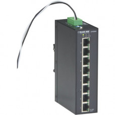 Black Box Industrial Unmanaged Gigabit PoE+ Switch - 8-Port - 8 Ports - TAA Compliant - 2 Layer Supported - Twisted Pair - Wall Mountable, DIN Rail Mountable - 3 Year Limited Warranty - TAA Compliance LPH008A-R2