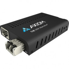 Axiom Mini 10Gbs RJ45 to 10GBASE-LR Media Converter - SMF, LC, 20km, 1310nm - 1 x LC Ports - DuplexLC Port - Single-mode - 10 Gigabit Ethernet - 10GBase-LR - Rack-mountable, Hot-swappable, Standalone MC10-S3L20-AX