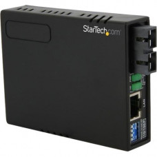 Startech.Com 10/100 Multi Mode Fiber to Ethernet Media Converter SC 2km with PoE - Convert and extend a 10/100 Mbps Ethernet connection up to 2 km over Multi Mode SC fiber - Auto detects half/full duplex transfer mode on RJ45 port - Compact and lightweigh