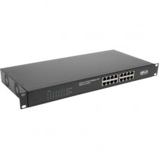 Tripp Lite 16-Port Gigabit Ethernet Switch Unmanaged w/PoE+ 230W Metal 1URM - 16 x Gigabit Ethernet Network - Twisted Pair - 2 Layer Supported - 1U High - Desktop, Rack-mountable - 5 Year Limited Warranty NG16POE