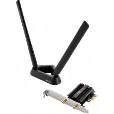 Asus PCE-AXE58BT IEEE 802.11ax Bluetooth 5.2 Tri Band Wi-Fi/Bluetooth Combo Adapter for Computer - PCI Express - 5.25 Gbit/s - 2.40 GHz ISM - 6 GHz UNII - Plug-in Card - Low-profile PCE-AXE58BT