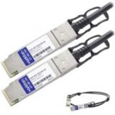 AddOn MSA and TAA Compliant 40GBase-CU QSFP+ to QSFP+ Direct Attach Cable (Passive Twinax, 2m) - 100% compatible and guaranteed to work - TAA Compliance QSFP-40G-PDAC2M-AO