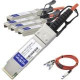AddOn MSA and TAA Compliant 40GBase-AOC QSFP+ to 4xSFP+ Direct Attach Cable (850nm, MMF, 10m) - 100% compatible and guaranteed to work QSFP-4SFP-AOC10M-AO