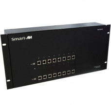 Smart Board SmartAVI Powered Rack/Chassis with DVI/Audio/USB CAT5 Transmitter, 8 Card Package - 8 Computer(s) - 225 ft Range - WUXGA - 1920 x 1200 Maximum Video Resolution x Network (RJ-45) - 8 x USB - 16 x DVI - Rack-mountable RK-DVX2U-A-TX8S