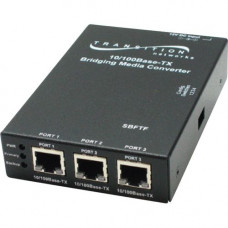 TRANSITION NETWORKS Fault-Tolerant Redundant Link Protector - 3 x Network (RJ-45) - 10/100Base-TX - Wall Mountable, Rail-mountable, Rack-mountable, Desktop - RoHS, TAA, WEEE Compliance SBFTF1010-130-NA