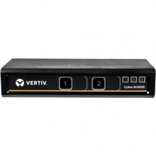 Vertiv Cybex SC800 Secure KVM | 2 Port | Secure Desktop KVM Switch (SC820D-001) - Secure Desktop KVM Switches | Secure Desktop KVM Switches | Secure KVM Switch | Single Head | NIAP Certified | Secure Keyboard | 2 to 8 Port, Secure Isolated Channels | 3-Ye