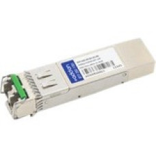 AddOn Arista Networks SFP+ Module - For Data Networking, Optical Network - 1 LC 10GBase-DWDM Network - Optical Fiber Single-mode - 10 Gigabit Ethernet - 10GBase-DWDM - Hot-swappable - TAA Compliant SFP-10G-DZ-62.23-AO