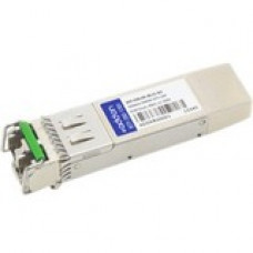 AddOn Cisco SFP+ Module - For Data Networking, Optical Network - 1 LC 10GBase-DWDM Network - Optical Fiber Single-mode - 10 Gigabit Ethernet - 10GBase-DWDM - Hot-swappable - TAA Compliant - TAA Compliance SFP-10G-ER-48.51-AO