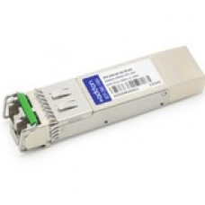 AddOn SFP+ Module - For Data Networking, Optical Network - 1 LC 10GBase-DWDM Network - Optical Fiber Single-mode - 10 Gigabit Ethernet - 10GBase-DWDM - Hot-swappable - TAA Compliant - TAA Compliance SFP-10G-ER-59.79-AO