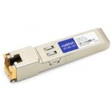 AddOn Cisco SFP+ Module - For Data Networking - 1 RJ-45 100/1000/10000Base-TX Network LAN - Twisted Pair10 Gigabit Ethernet - 100/1000/10000Base-TX - Hot-swappable - TAA Compliant - TAA Compliance SFP-10G-T-AO