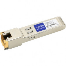 AddOn Moxa SFP-1GTXRJ45-T Compatible TAA Compliant 10/100/1000Base-TX SFP Transceiver (Copper, 100m, RJ-45, RX-LOS, Rugged) - 100% compatible and guaranteed to work - TAA Compliance SFP-1GTXRJ45-T-AO