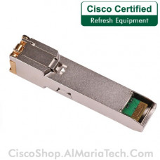 Cisco SFP-CU-RJ45 SFP (mini-GBIC) Module - For Data Networking 1 RJ-45 1000Base-T Network LAN - Twisted PairGigabit Ethernet - 1000Base-T SFP-CU-RJ45-RF