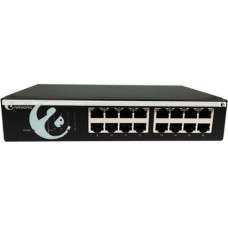 Amer 16-Port 10/100/1000Base-T Gigabit Ethernet Desktop Switch - 16 Ports - 2 Layer Supported - Twisted Pair - Desktop, Rack-mountable - TAA Compliance SGRD16