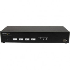 Startech.Com 4 Port USB DVI KVM Switch with DDM Fast Switching Technology and Cables - Control 4 DVI USB-equipped PCs with a single peripheral set with USB Dynamic Device Mapping to avoid switching lag-time - 4 Port USB DVI KVM Switch with DDM Fast Switch
