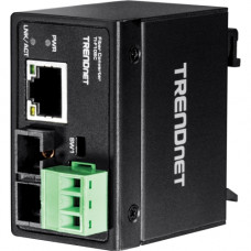 Trendnet Hardened Industrial 100Base-FX Multi-Mode SC Fiber Converter (2 km, 1.2 mi.) - 1 x Network (RJ-45) - 1 x SC Ports - Multi-mode - Fast Ethernet - 100Base-FX, 10/100Base-T - Rail-mountable, Wall Mountable - TAA Compliance TI-F10SC