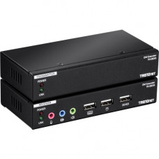 Trendnet DVI KVM Extension Kit with Audio Support - 1 Computer(s) - 1 Local User(s) - 1 Remote User(s) - 164.04 ft Range - WUXGA - 1920 x 1200 Maximum Video Resolution - 4 x Network (RJ-45) - 4 x USB - 2 x DVI - 5 V DC Input Voltage TK-DEX5