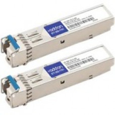 AddOn Ubiquiti SFP (mini-GBIC) Module - For Data Networking, Optical Network - 1 LC 1000Base-BX Network - Optical Fiber Single-mode - Gigabit Ethernet - 1000Base-BX - Hot-swappable - TAA Compliant - TAA Compliance UF-SM-1G-S-AO