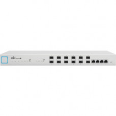 UBIQUITI 10G 16-Port Managed Aggregation Switch - 4 Ports - Manageable - 2 Layer Supported - Modular - Twisted Pair, Optical Fiber - 1U High - Rack-mountable, Desktop US-16-XG