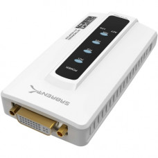 Sabrent Network A/V Adapter - 4 Computer(s) - 1 Local User(s) - 1 x Network (RJ-45) - 3 x USB - 1 x DVI USB-DAAH-PK20