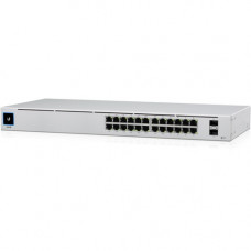 UBIQUITI USW-24-POE Ethernet Switch - 24 Ports - Manageable - 2 Layer Supported - Modular - Optical Fiber, Twisted Pair - 1U High - Rack-mountable, Desktop - 1 Year Limited Warranty USW-24-POE