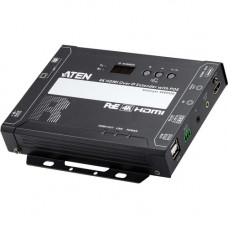 ATEN VE8952R 4K HDMI over IP Receiver with PoE - 1 Output Device - 328.08 ft Range - 2 x Network (RJ-45) - 2 x USB - 1 x HDMI Out - Serial Port - 4K UHD - 4096 x 2160 - Twisted Pair - Category 6 - Desktop, Rack-mountable VE8952R