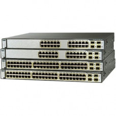 Cisco Catalyst 3750V2-24TS - Switch - L3 - managed - 24 x 10/100 + 2 x SFP - rack-mountable - refurbished WS-C3750V224TSE-RF