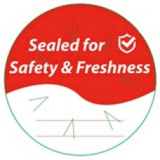 Star Micronics Mailing Seal Label - "Sealed for Safety & Freshness" - Circle - 500 / Roll - 4 Roll - TAA Compliance 37969780