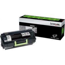 Lexmark 520HN Toner Cartridge - Black - Laser - High Yield - 25000 Pages - 1 Pack - TAA Compliance 52D0H0N