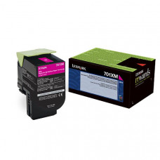 Lexmark (701XM) Extra High Yield Magenta Return Program Toner Cartridge (4,000 Yield) - TAA Compliance 70C1XM0