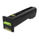 Lexmark Extra High Yield Yellow Return Program Toner Cartridge (22,000 Yield) - TAA Compliance 72K1XY0