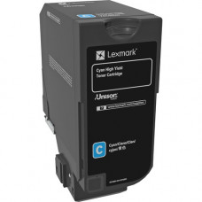 Lexmark High Yield Cyan Toner Cartridge (12,000 Yield) 74C0H20