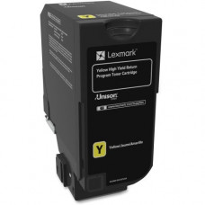 Lexmark High Yield Yellow Return Program Toner Cartridge (12,000 Yield) - TAA Compliance 74C1HY0