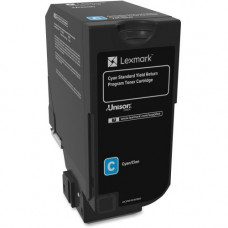 Lexmark Cyan Return Program Toner Cartridge (7,000 Yield) - TAA Compliance 74C1SC0