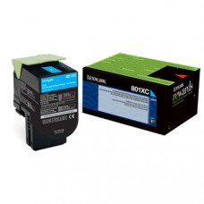 Lexmark Extra High Yield Cyan Return Program Toner Cartridge for US Government (4,000 Yield) (TAA Compliant Version of 80C1XC0) - TAA Compliance 80C0XCG