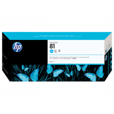 HP 81 (C4931A) Cyan Original Dye Ink Cartridge (680 ml) - Design for the Environment (DfE), TAA Compliance C4931A