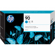 HP 90 (C5061A) Cyan Original Ink Cartridge (400 ml) - Design for the Environment (DfE), ENERGY STAR, TAA Compliance C5061A