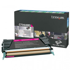 Lexmark Magenta Return Program Toner Cartridge for US Government (6,000 Yield) (TAA Compliant Version of C734A1MG) - TAA Compliance C734A4MG
