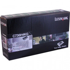 Lexmark High Yield Black Return Program Toner Cartridge for US Government (12,000 Yield) (TAA Compliant Version of C736H1KG) - TAA Compliance C736H4KG
